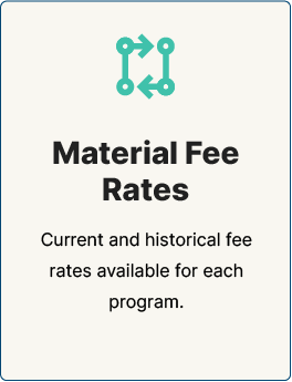 Material Fee Rates