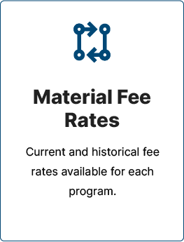 Material Fee Rates